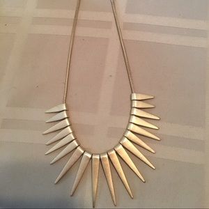 Gold spiked necklace