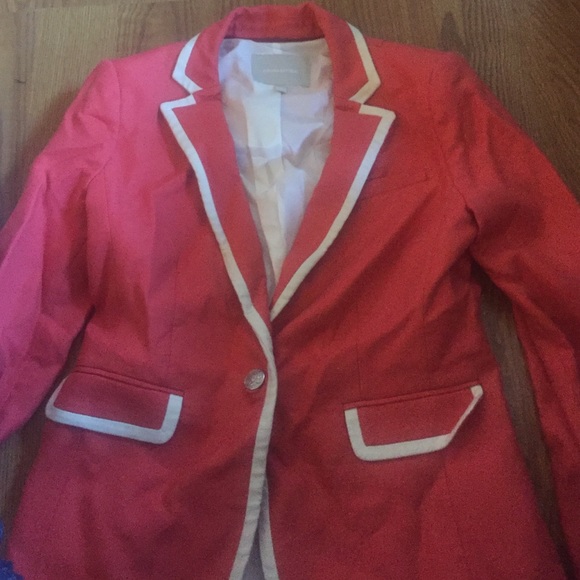 NEVER WORN coral Banana Republic blazer.
