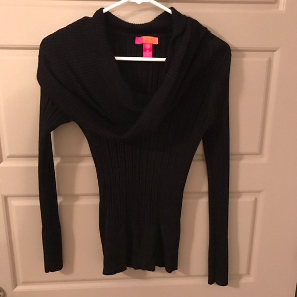 Shimmer cowl neck sweater