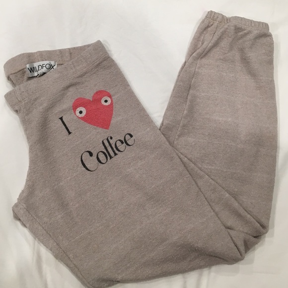 🎉SALE🎉WILDFOX I ❤️Coffee Sweatpants new