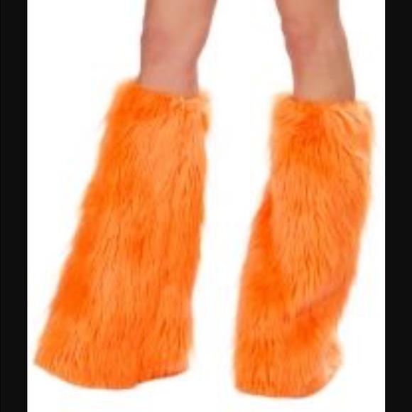 Furry leg warmers Halloween costume