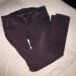 GUESS red/black jeans
