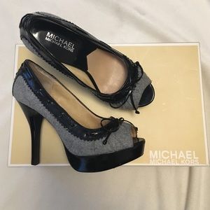 Michael Kors peep toe pumps