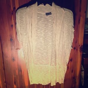 Gold Open Short Sleeved Cardigan