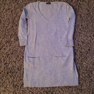 Express small gray sweater dress