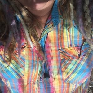 Wild tropical plaid xxl shirt - jacket - statement