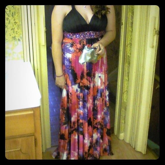 Colorful prom dress