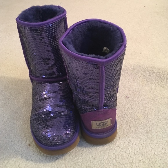 Purple Sequin UGGs