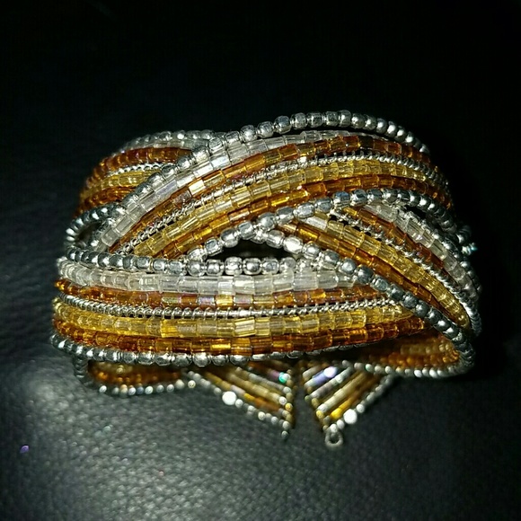 Hand beaded bracelet