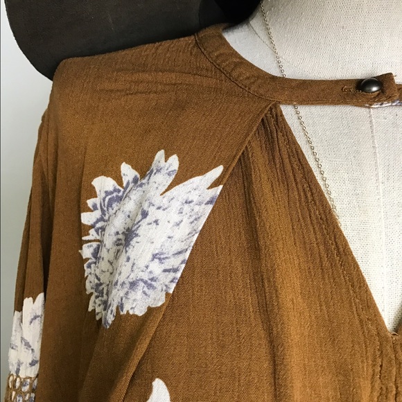 Free People swing printed top - Picture 3 of 4