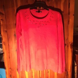 Pink Embellished Sweater