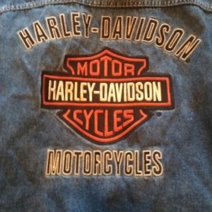 NWT Harley Davidson Jean Vest