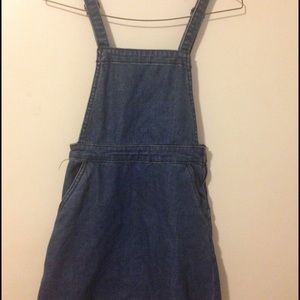 Overall mini skirt