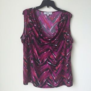 Sleeveless low cut top