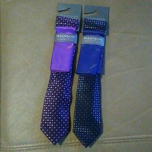 Pair of Madison Tie & Pocket Square Sets