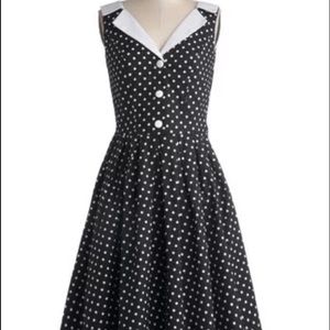 Hellbunny polka dot swing dress, 1950's, pinup