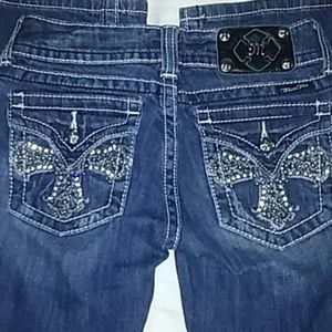 Cross Bedazzeled Miss Me Jeans