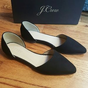 NEW J Crew d'Orsay suede flats size 6