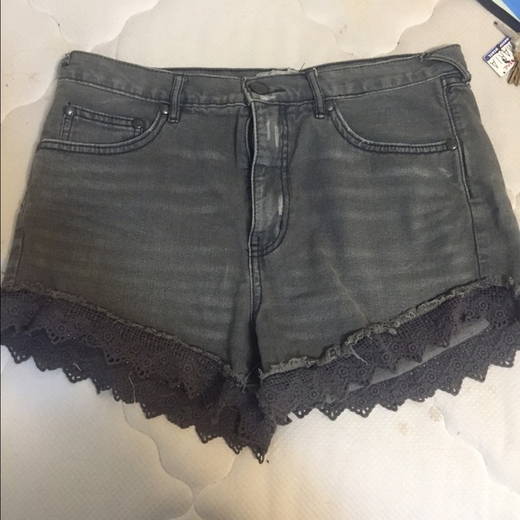 Free people crochet shorts