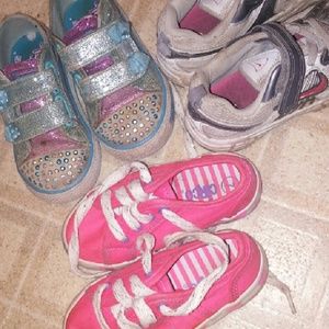 🐅Final price!Bundle of toddler girls shoes size 7