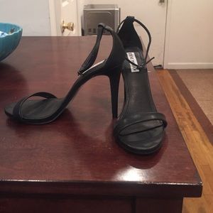Steve Madden Black Ankle Strap Heel