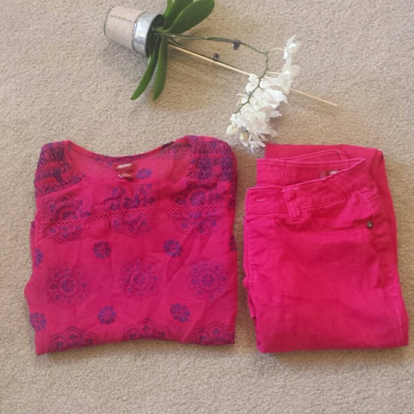 Arizona // Pink and Purple Sheer Blouse