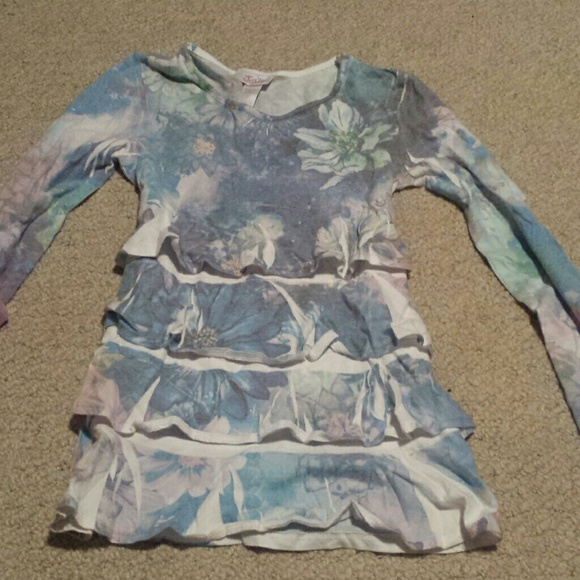 Justice // Ruffled Tie Back Long Sleeve Blouse - 7