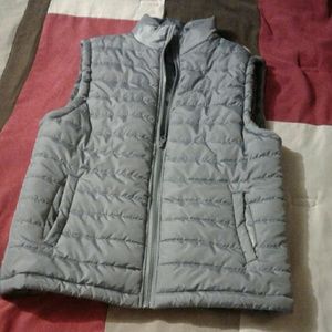 GRAY WINTER PUFFER VEST