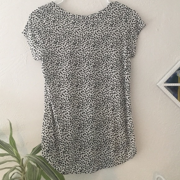 Speckled black and white pocket tee - Picture 2 of 3