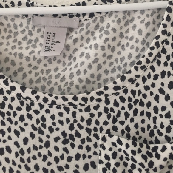 Speckled black and white pocket tee - Picture 3 of 3