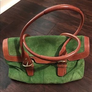 Kelly green Coach satchel