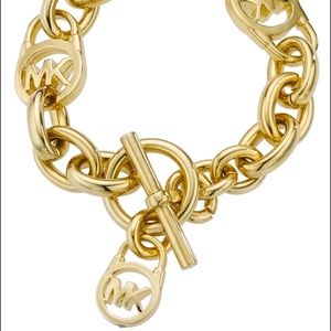 Michael Kors logo lock bracelet