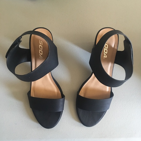 Soda block heel sandals
