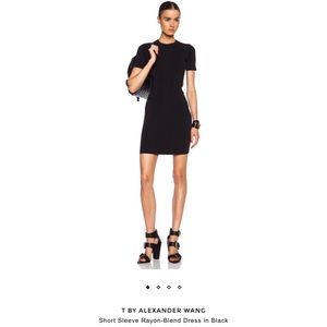 T by Alexander Wang Short Sleeve Body-con Dress
