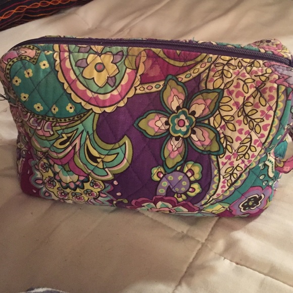 Vera Bradley makeup bag (large) purple paisley!