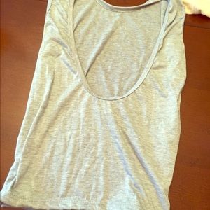 Muscle tank with open back