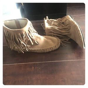 Fringe Moccasin booties