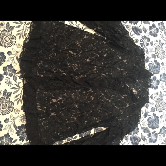 Black lace cardigan or jacket, large bell sleeves