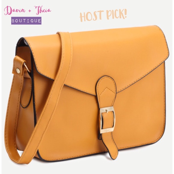 Davin+Theia Handbags - Last One‼️ HP 3X 💖 Faux Leather Crossbody Bag