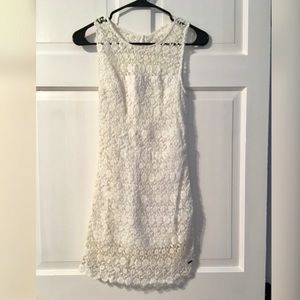 Crocheted White Dress