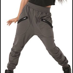 Skinny Harem Zipper Pants