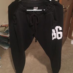 VS PINK Black Joggers