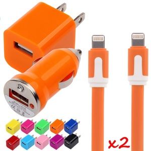 Orange iPhone Charging Kit for iPhone 5,5C,5S,6,6+