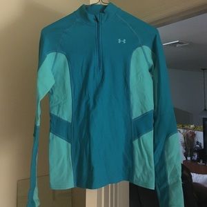 Blue Zip-Up Under Armour Cold Gear