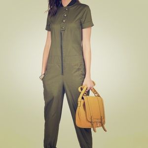 Project Runway Olive Jumpsuit