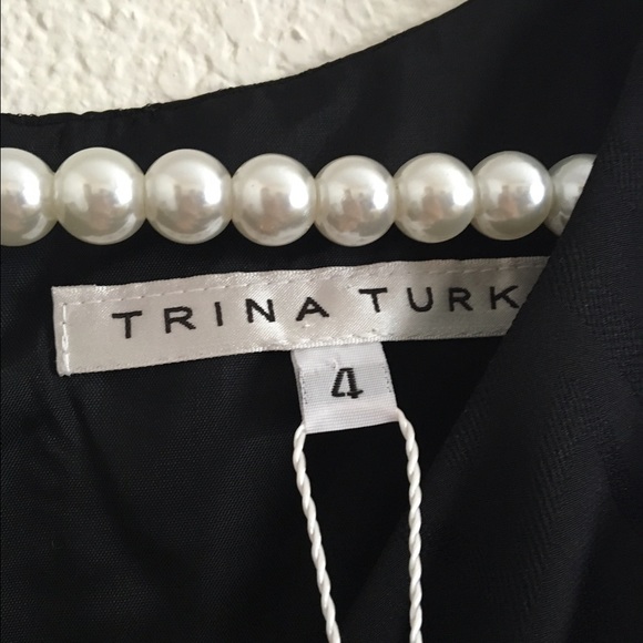 Trina Turk silk black dress - Picture 3 of 4