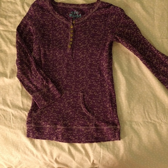 Girls Mudd purple Henley