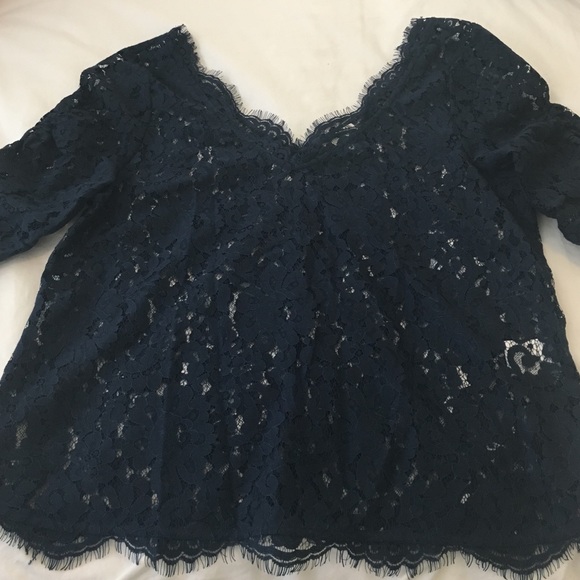 Joie Blue lace top