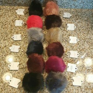 💖Bundle of any 4 Faux Rabbit pom poms💖