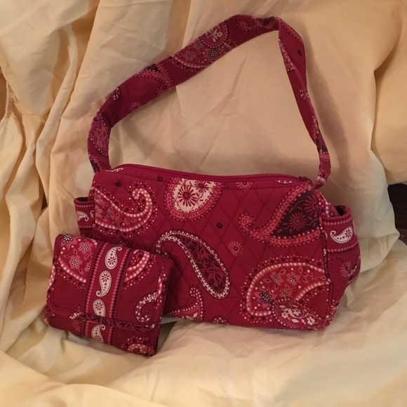Vera Bradley red bandana purse/wallet
